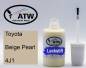 Preview: Toyota, Beige Pearl, 4J1: 20ml Lackstift, von ATW Autoteile West.